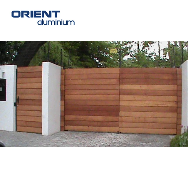 Outdoor Yard Main Gates Aluminium Gate Garden Automatic Privacy Aluminium Modern Gate Kit Price Aluminum Gate Design For Houses
