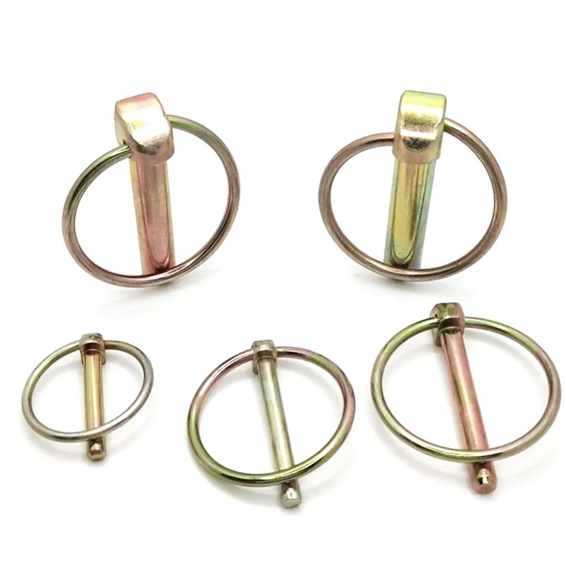 Din11023 4mm 6mm 8mm 10mm Yellow Zinc Plated Linch High Quality Safety Lock Pin Product manufacture in China