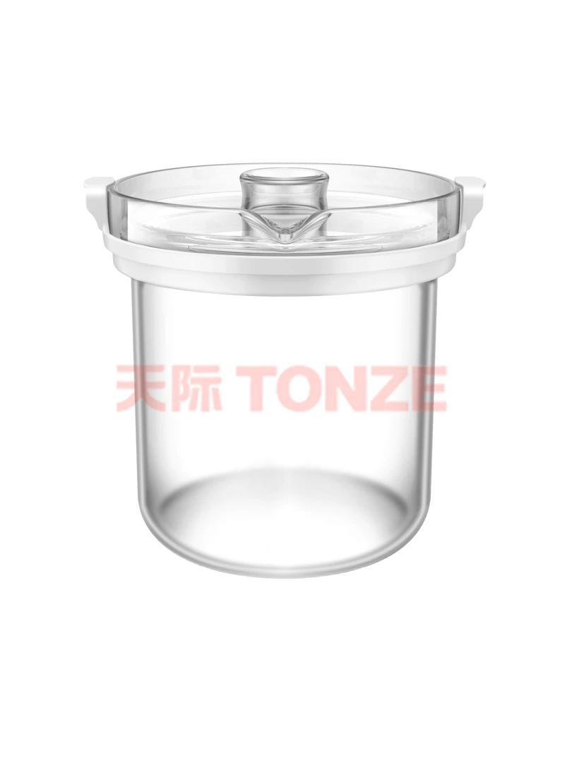 Оптовая продажа, миниатюрная электрическая стеклянная многофункциональная кастрюля для здорового тушения, 0,7 л, Детская каша, суповарка, тушение, птичье гнездо, медленная кастрюля