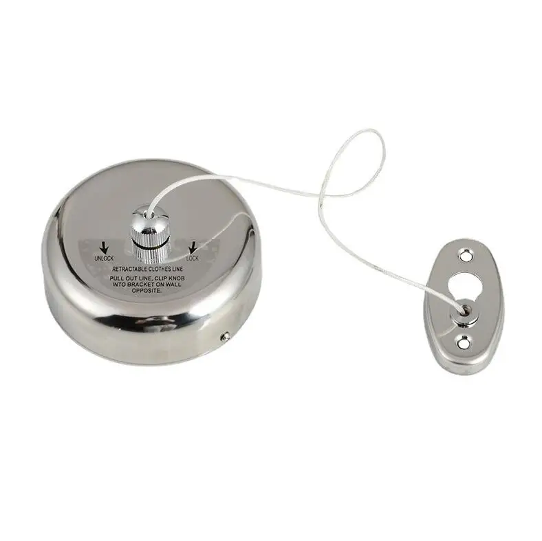 Retractable Clothesline 304 Stainless Steel Durable with Heavy Duty Adjustable Rope Shower Clothes Line for Outdoor and Indoor