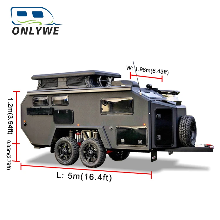 ONLYWE australian luxury small off road camper travel trailer