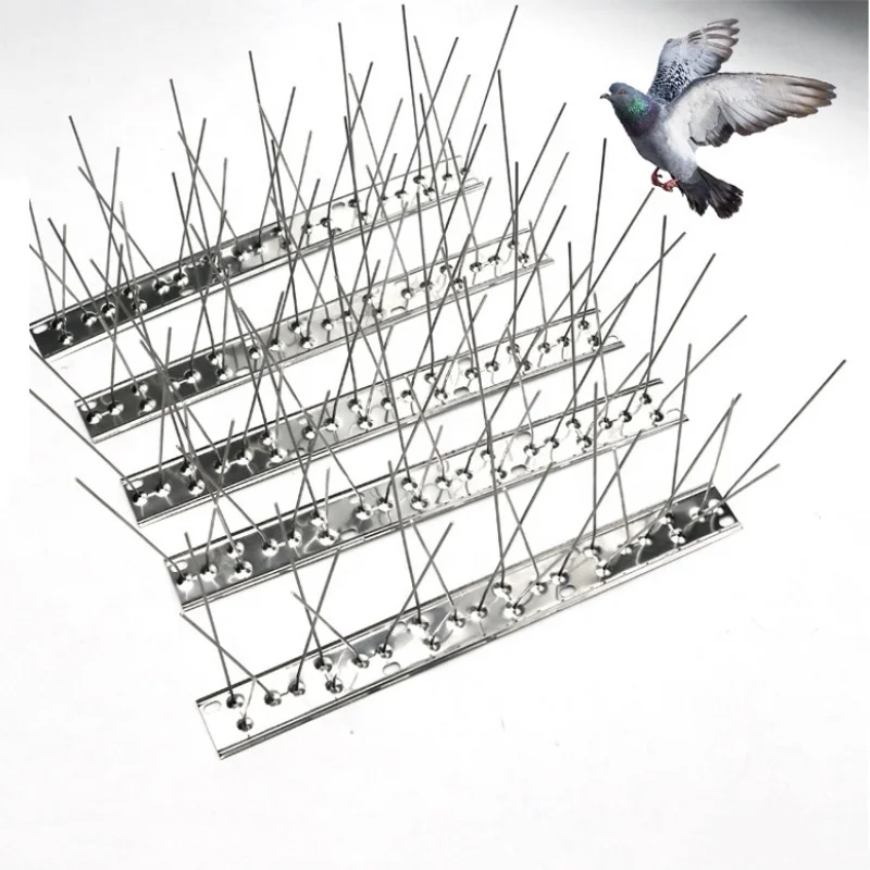 SS 304 Anti Bird Spikes Decorative Bird Spike Stainless Steel Bird Defender Spike