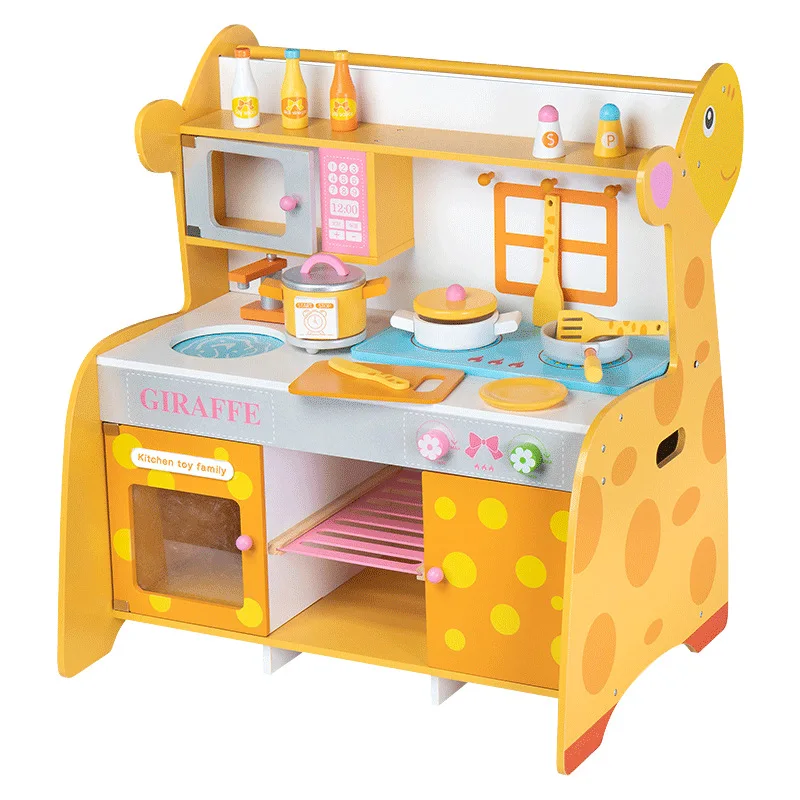 Toy Kitchen Educational Kitchen Food Pretend Play Role Playing Girls Cooking Set Kids Kitchen Set Toy