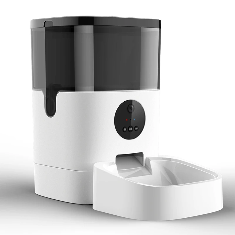 Автоматическая кормушка для кошек и собак, поилка с таймером и управлением через приложение, камера для кормления домашних питомцев, 4 л
