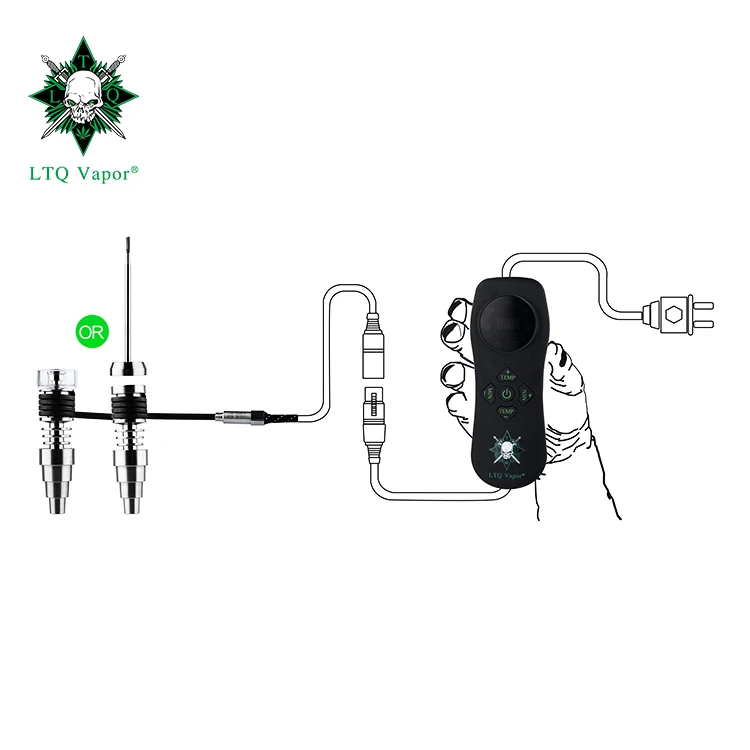 
Vaporizer smoking device glass water pipe LTQ IEnail portable dry herb dabs rig 