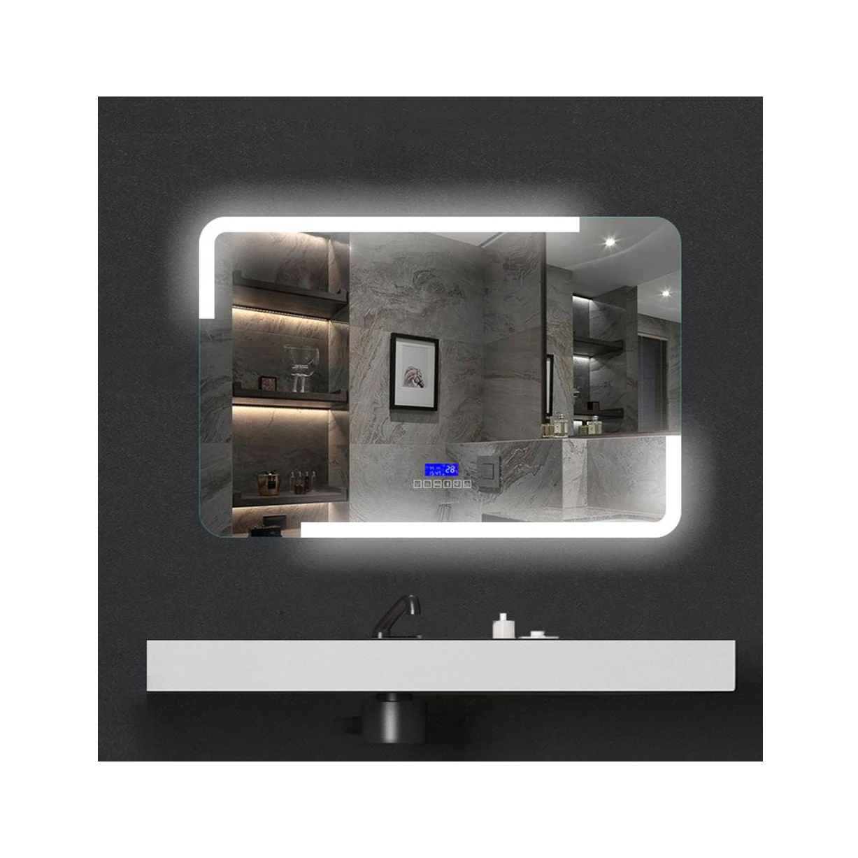 High-quality bathroom lighting mirrors smart touch screen bathroom mirror Smart mirror With antifog
