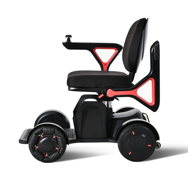 Электрическая инвалидная коляска omni-wheel с управлением через приложение для пожилых людей легкий мобильный скутер