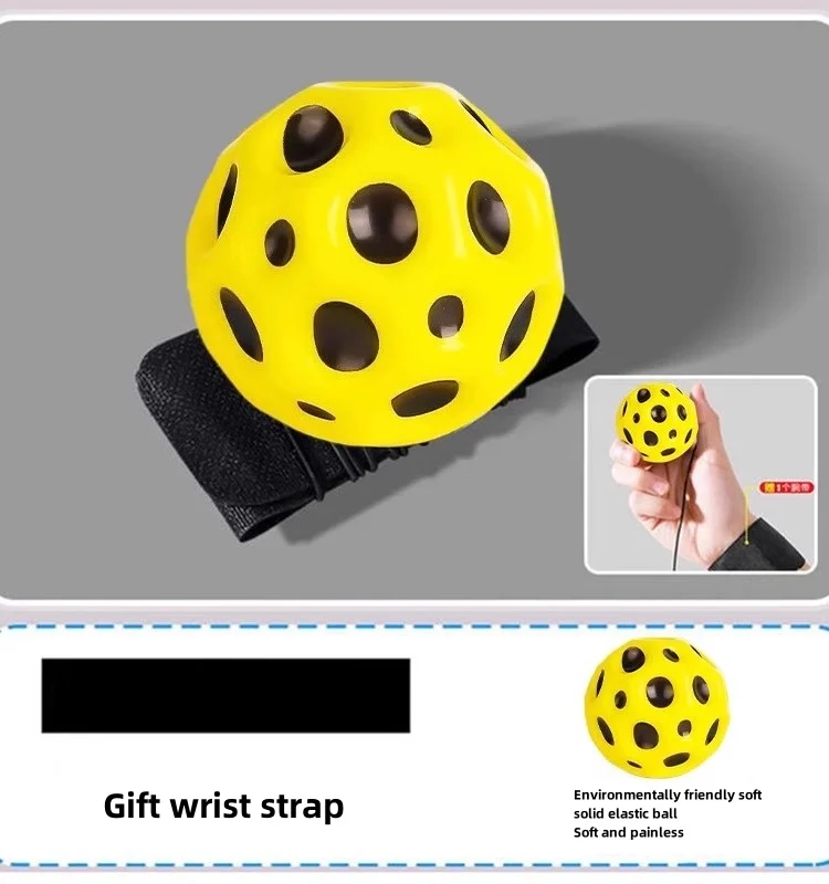 Upgraded Rubber bouncy ball Red Medicinal balls Interesting Be current Wrist band ball