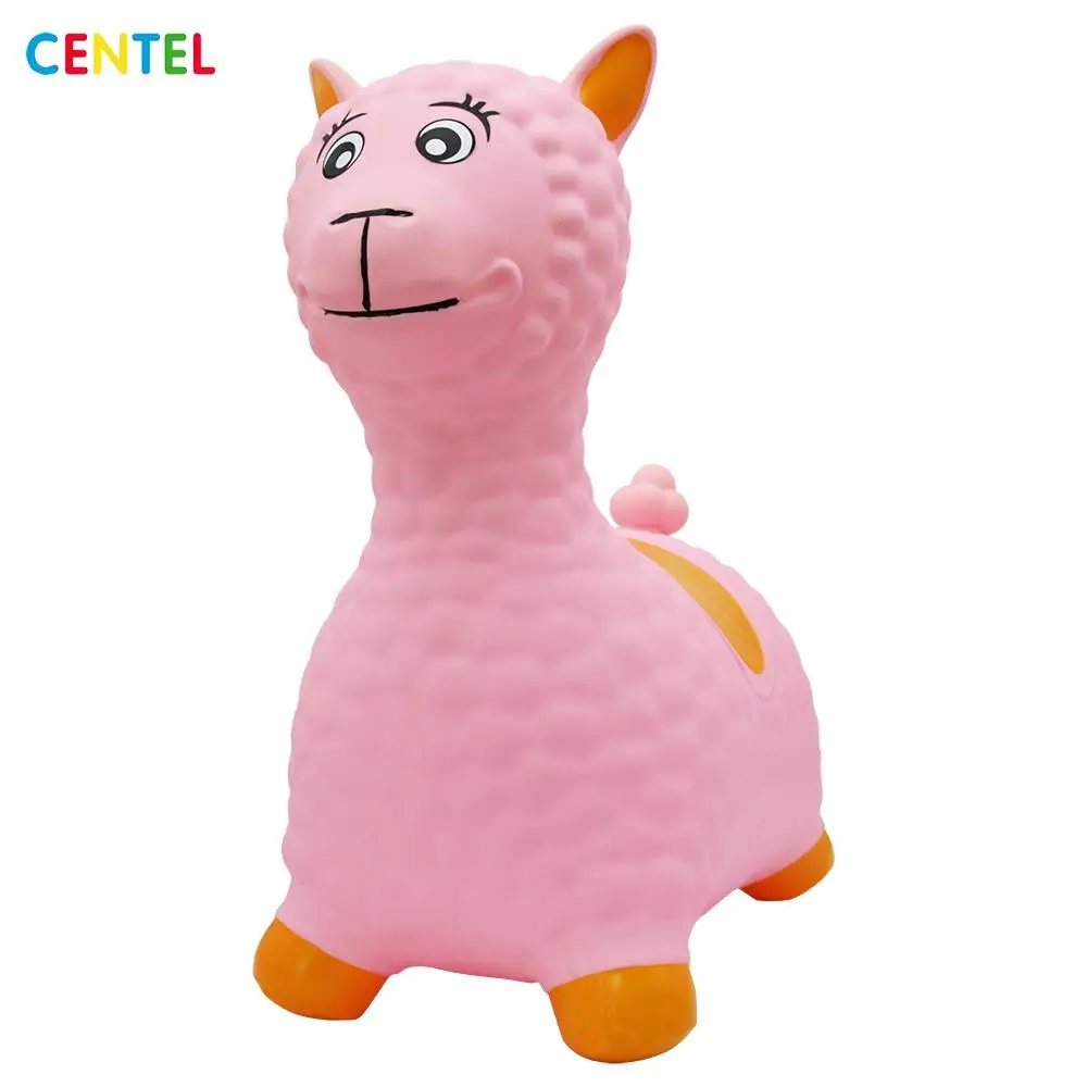 
New Arrival PVC Inflatable Lama Toy Ride Animal Toy Cute Jumping Toy 