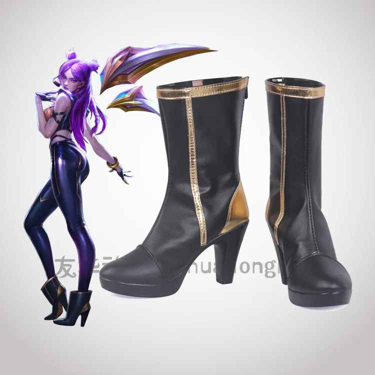 Лига Легенд KDA Kasha cos обувь косплей