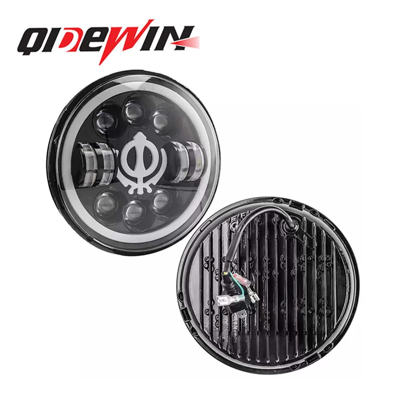 QIDEWIN 80W new product Hi Lo Beam Headlamp 7inch led light Turn Signal Fit Lada Niva 4X4 Offroad Car Accessories 12V 24V DC