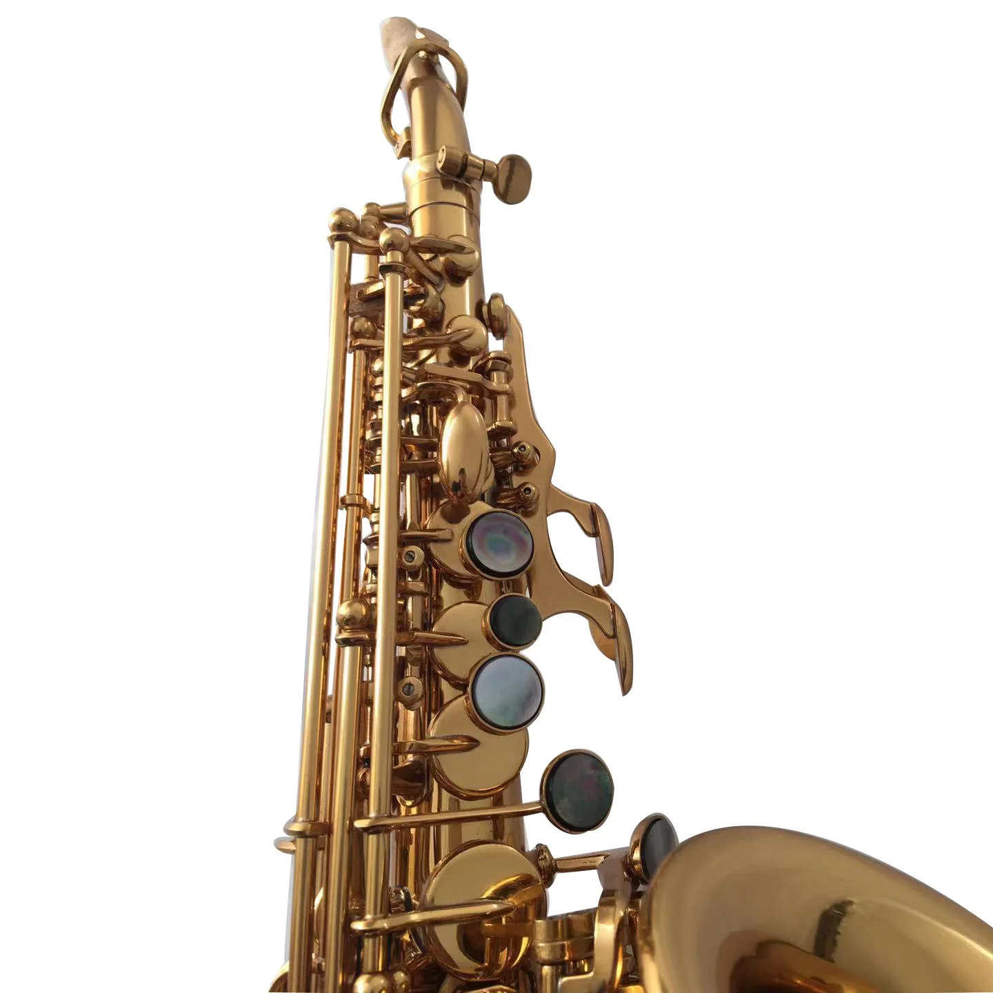 Yanagisawa изогнутый саксофон сопрано с Золотым Лаком прямые