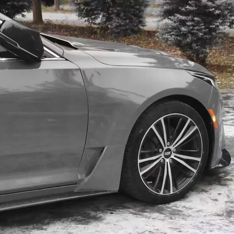 Car Fenders For Cadillac CT5 2020-2023 Car Side Spoiler A Pair Upgrade Black Wing Style Auto Parts Body Accessories