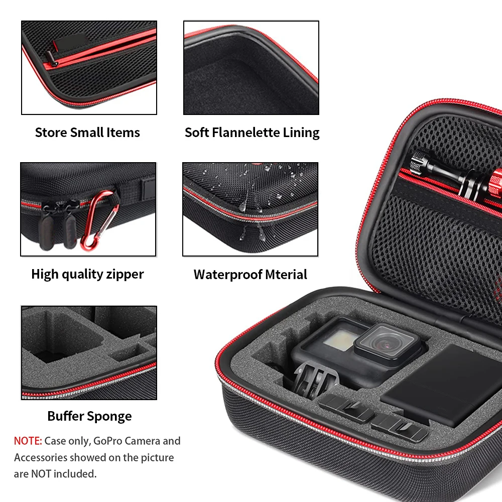 Custom hard shell eva camera digit foam insert zipper hard eva travel tool carrying case
