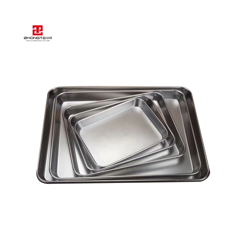 Food Grade Stainless Steel Wire Metal Mesh Cookie Sheet Set Baking Sheet Chef Toaster Oven Baking Tray / Baking Pan