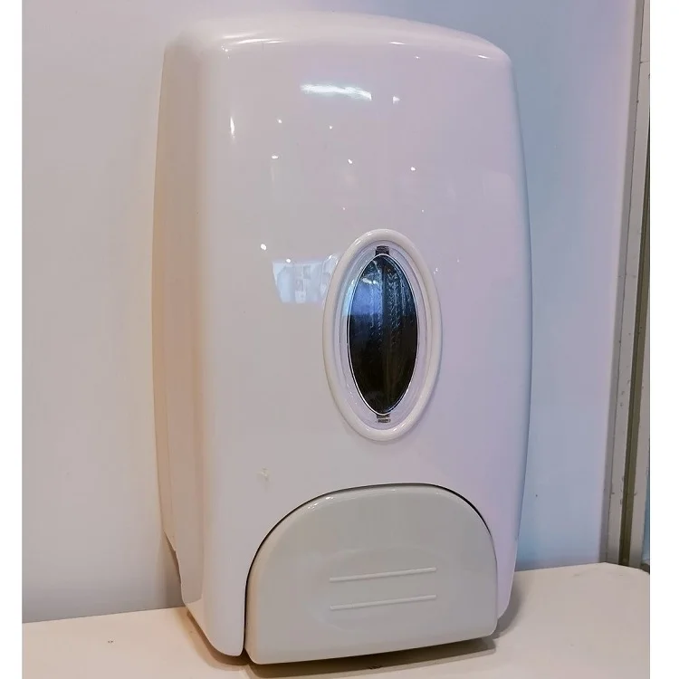 Classic design commercial hotel Bathroom Wall mounted liquid dispenser hotel Plastic white soap dispenser