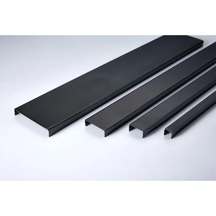 Wall strip stainless steel tile trim for TV backdrop livingroom