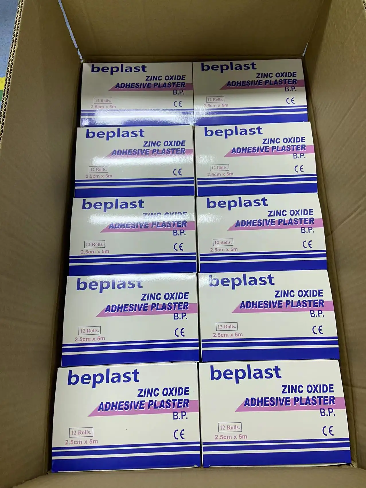 Zinc Oxide Plaster B.P In Plastic Cover Core 00A Adhesive Plaster Medicinal Tapes