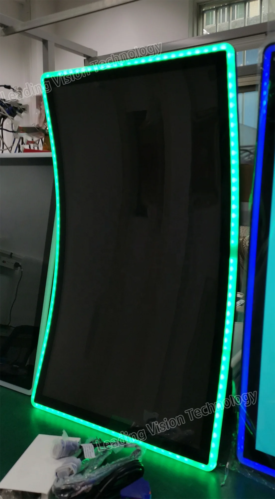 curved 3M ELO game monitor acrylic led strip light curved screen monitor led chasing bar curved monitor
