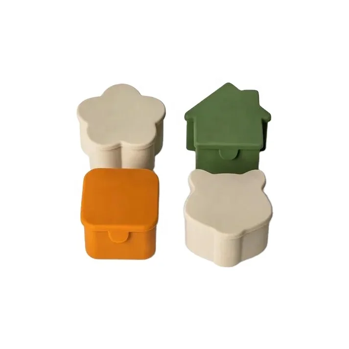 customized design Silicone Lunchbox Organiser with Lids, Child Fun Lunchbox Organiser Set for Grand Lunchbox, Tritan Lunchbox