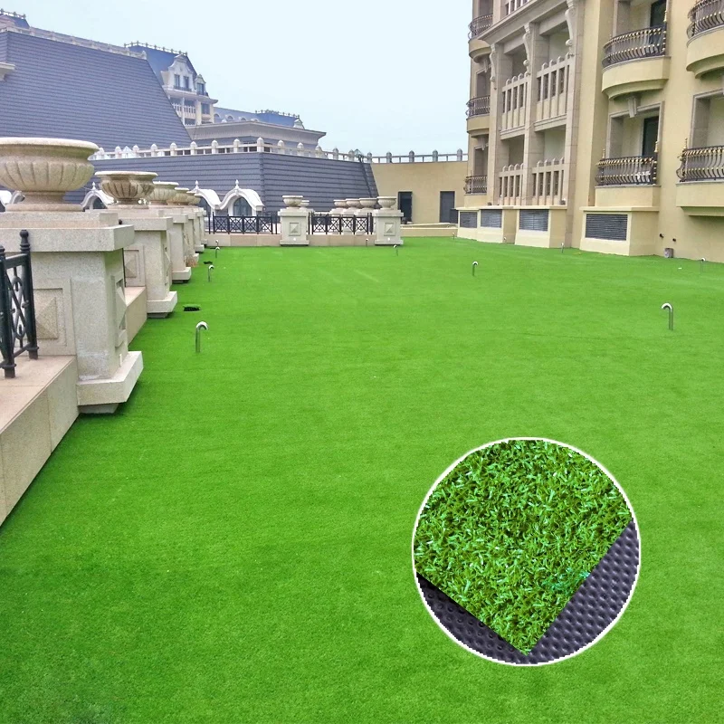 2023 new thin artificial grass turf sport lawn landscape decoration custom size