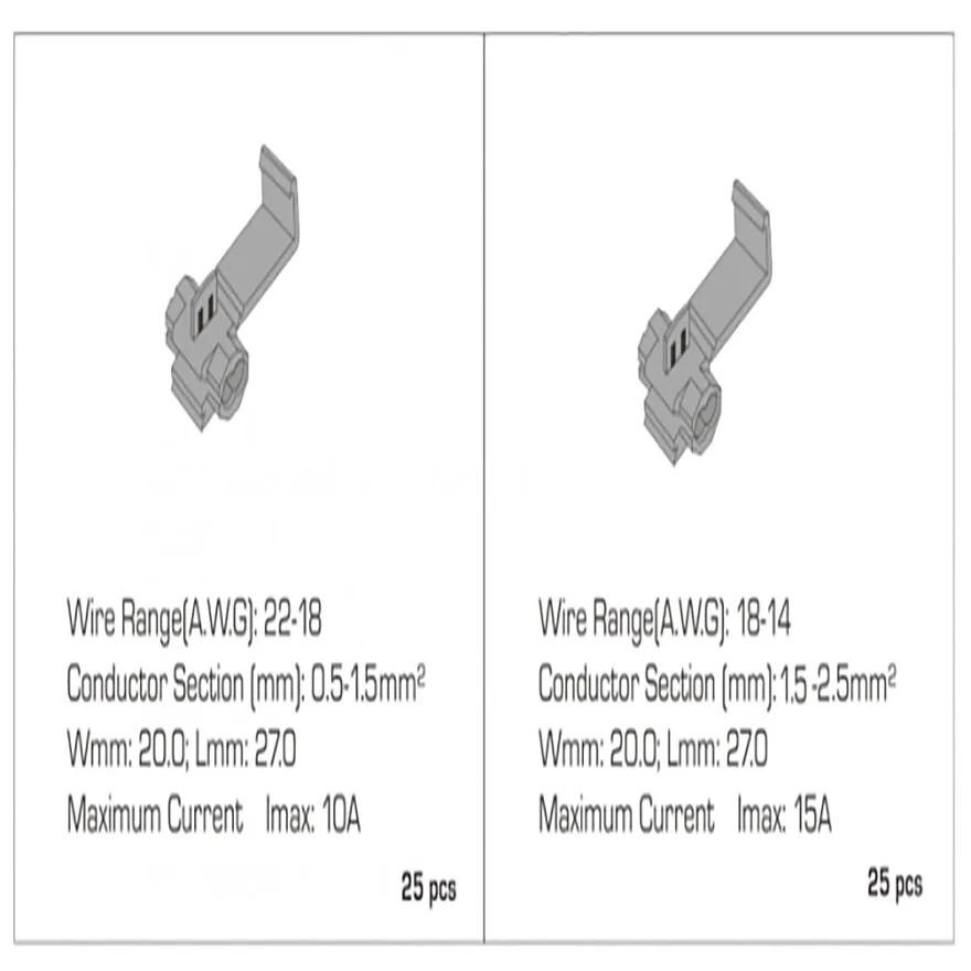 
Safety high quality 50 PCS kit wire quick splice connector 