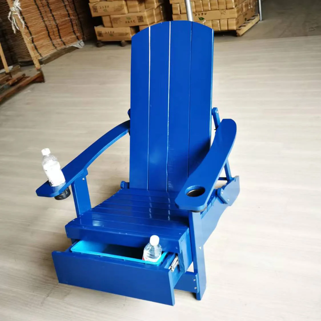 OEM cheap modern foldable US leisure balcony backyard deck beach lawn outdoor furniture folding wooden cooler adirondack chair