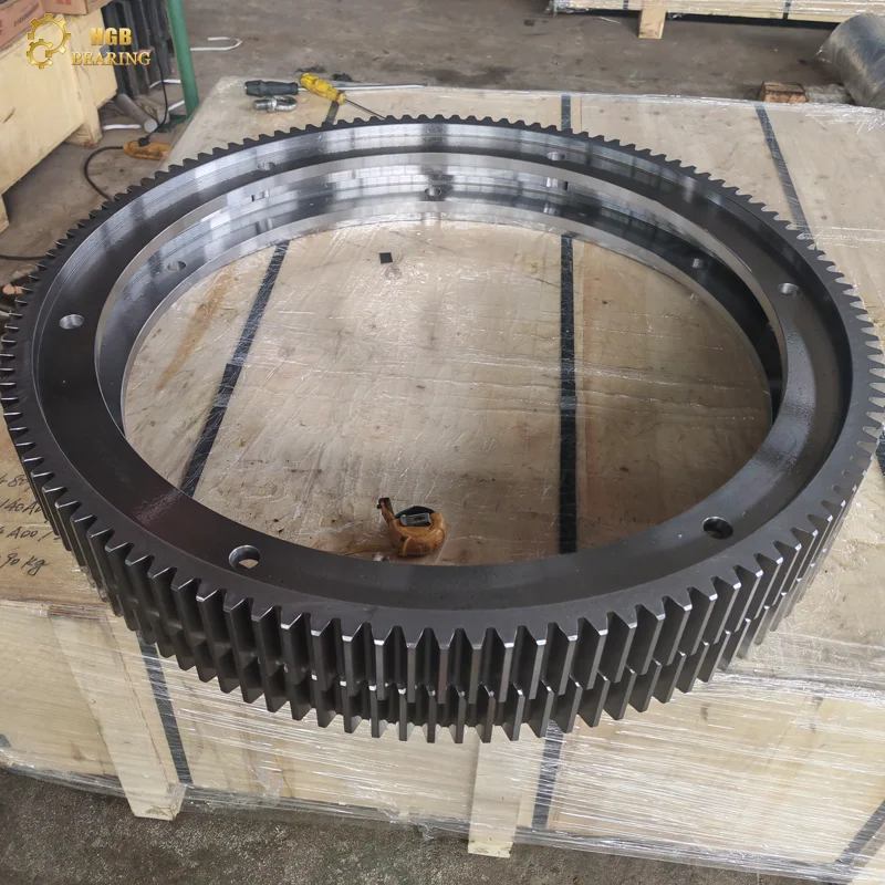 HGB Factory direct sales customized gear ring transmission gear ring external teeth forging gear ring