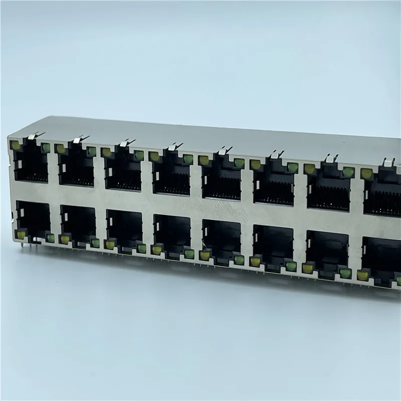  Разъем Rj45 с экранированным прямоугольным коннектором высокой 58 мм длиной 13 5 8P8C 1X8 разъем для монтажа печатной платы гнездо без
