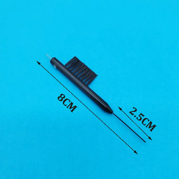 Small magnet plastic black brush for BTE signia Hearing aids,siemens hearing aid mould mini cleaning tool