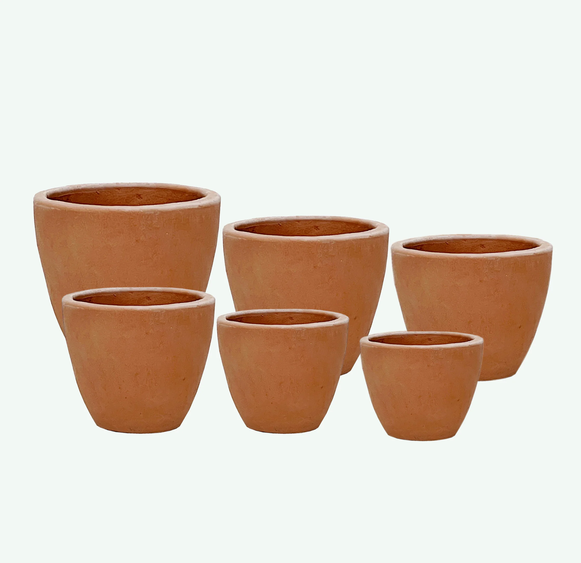 European Style Medium-Sized Terracotta Planter Small Outdoor Garden Home Nursery Floor Room Plant Pot for Restaurants
