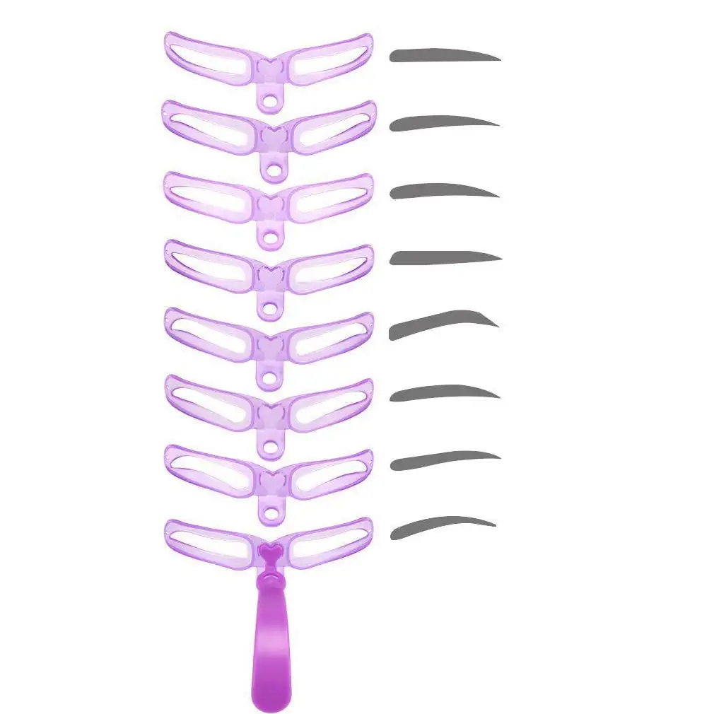 Трафареты для бровей, инструмент, Портативный Регулируемый трафарет для бровей, модель для макияжа, инструмент «сделай сам»