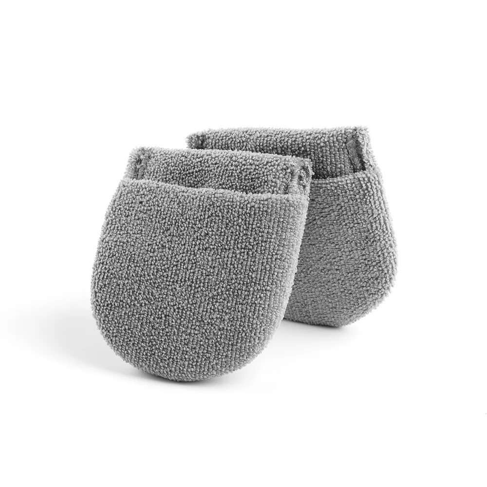 Sgcb 2 салфетками из микрофибры для чистки оптических автомобильный воск губки аппликатора перчатка Pro без царапин Авто Детализация из микрофибры, пеногенератор зарядного устройства с палец карман