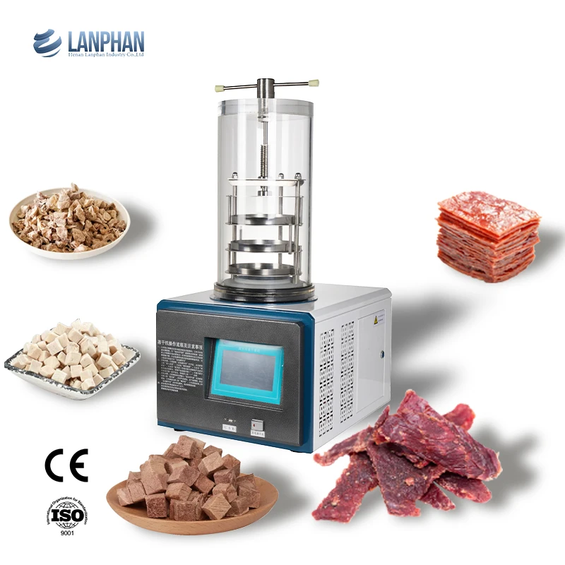 Laboratory tabletop vacuum small food freeze dryer lyophilizer  -55 degree