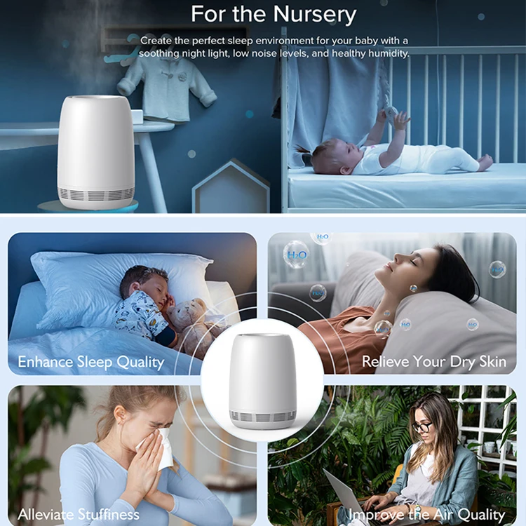 Competitive Price Add Water Home Indoor Portable Bottle 28W 4L Cool Mist Air Evaporative Humidifier