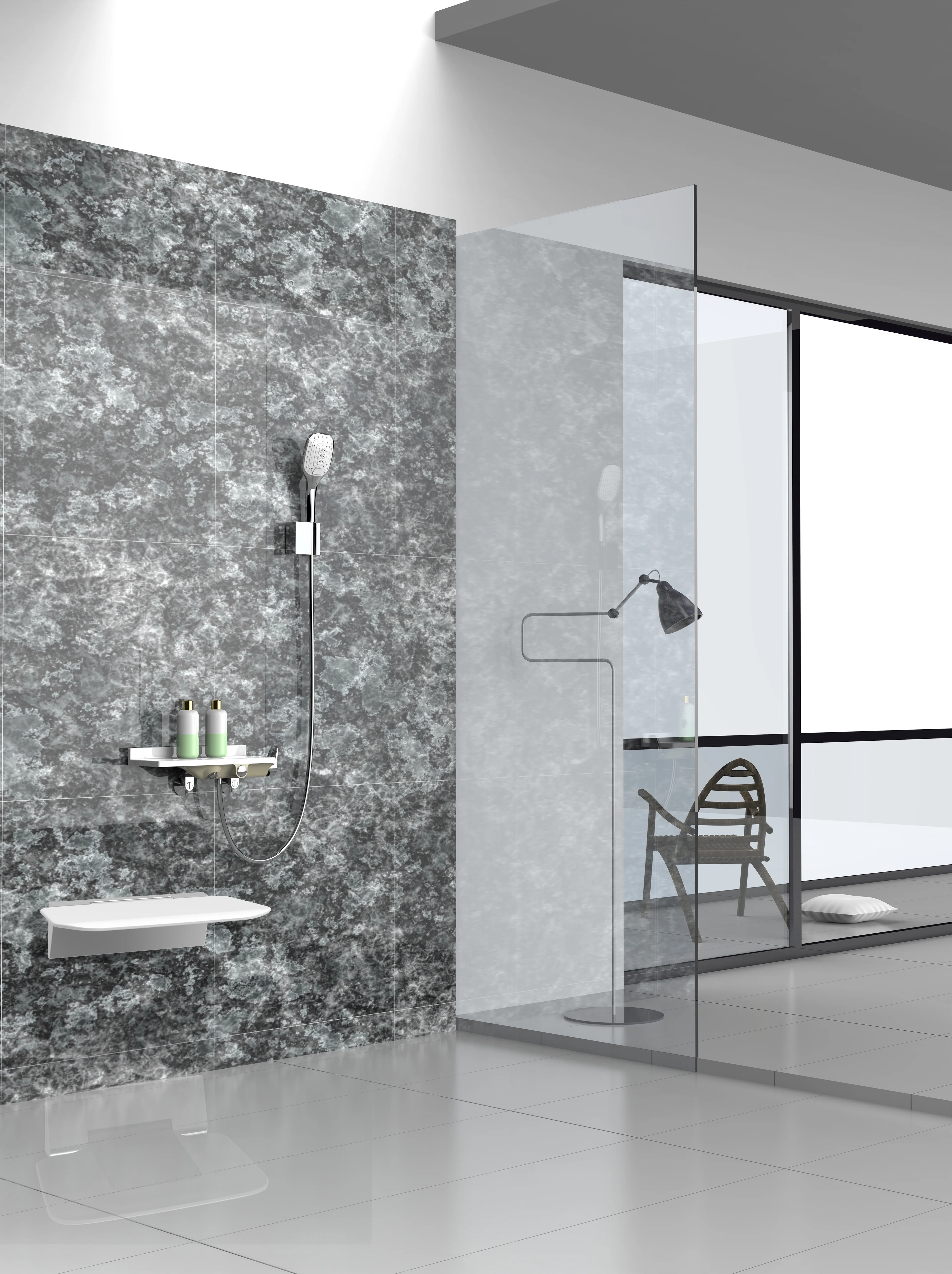 Good Price High Quality Wall Mounted Shower Toilet Slim Bathroom Shower Chair OEM Folding Shower Seat