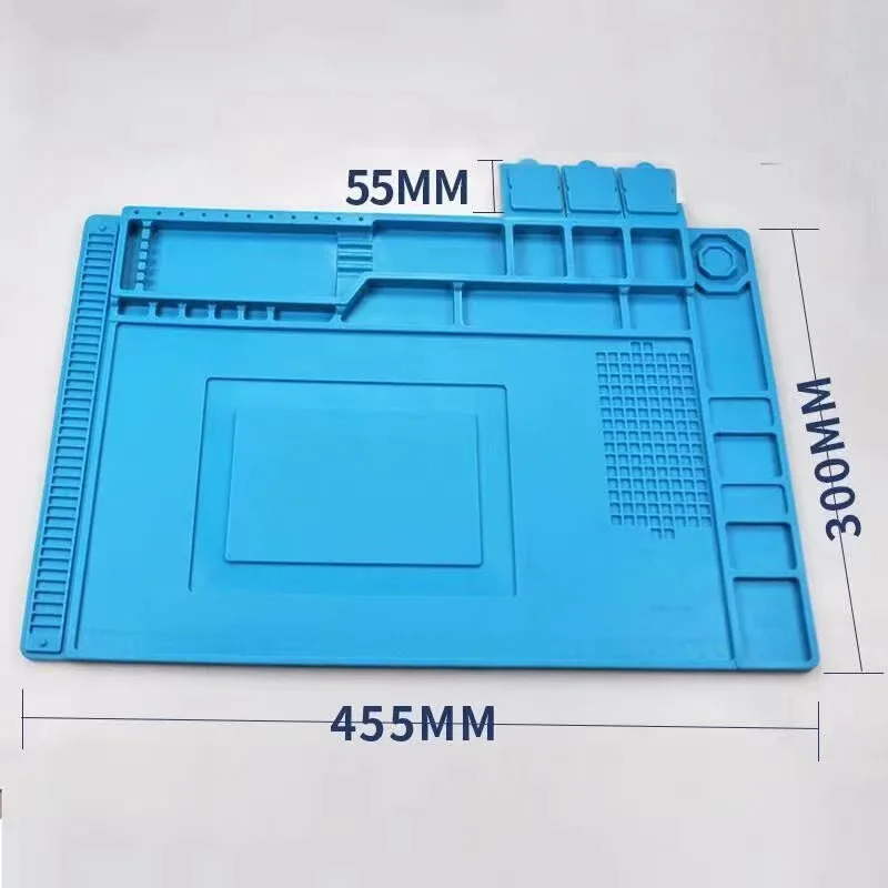 Desk Mat Maintenance Platform For Bga Magnetic Work Mat Soldering Silicone Mat For Mobile Phone Repair