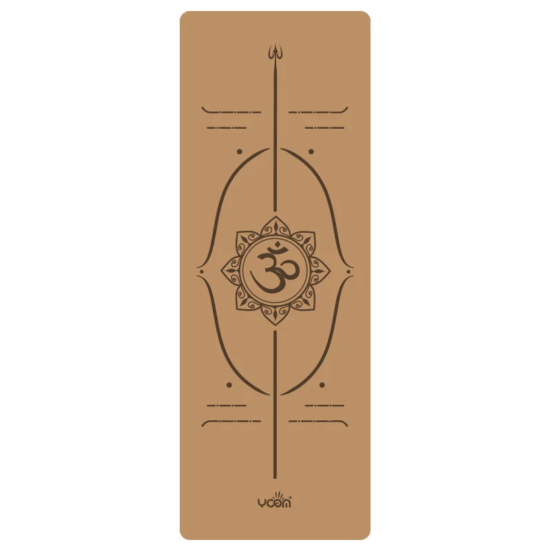Custom Organic Eco Friendly Thick Yoga Matte Tpe Natura Cork Rubber Yoga Mat Non Slip Cork Yoga Mat