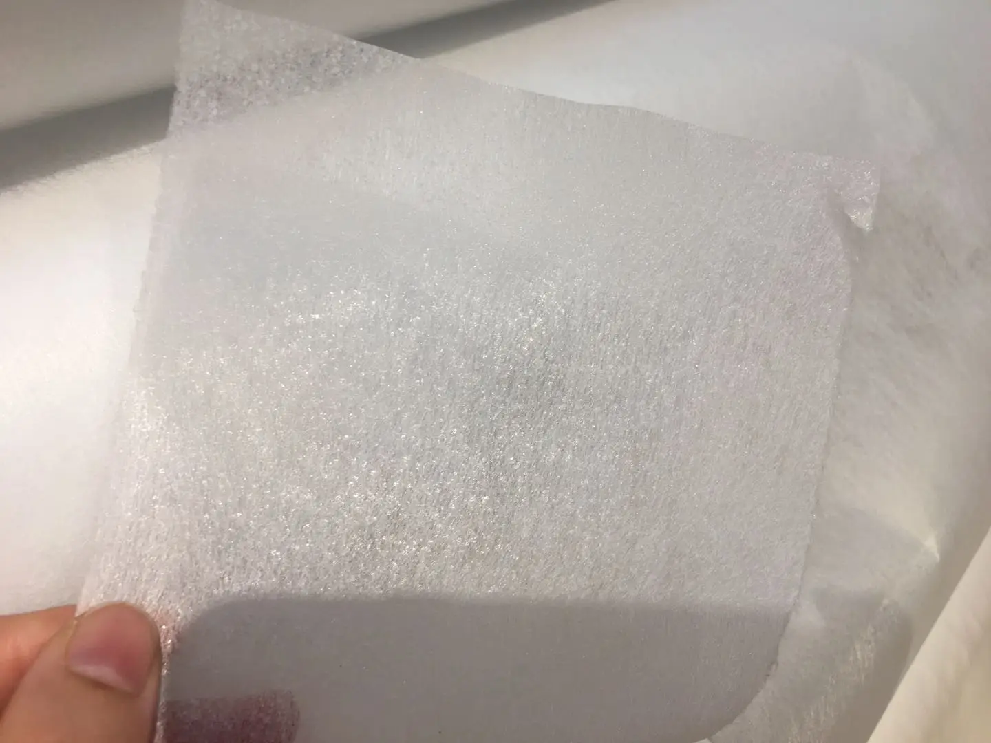  1050HF non woven fusing interlining Gum Stay Chemical Bond garment fusible Interlining HF