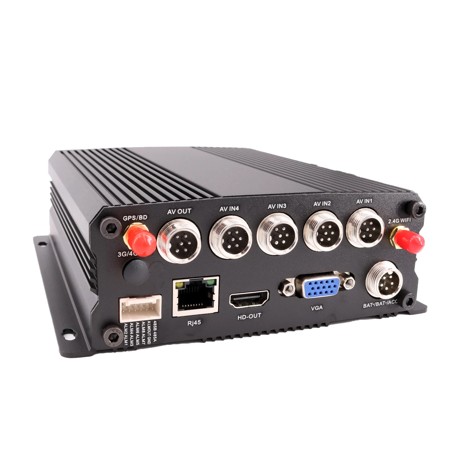 8-CH GPS WIFI RJ45 SSD/SD Vehicle Blackbox video recorder 100% full metal Remote View for Fleet Truck Van Bus Free CMS server