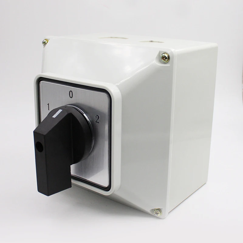 LW26-125/3 Waterproof Insulation Three-phase Motor Power Switch Universal Transfer Switch Box Rotary Changeover Switch