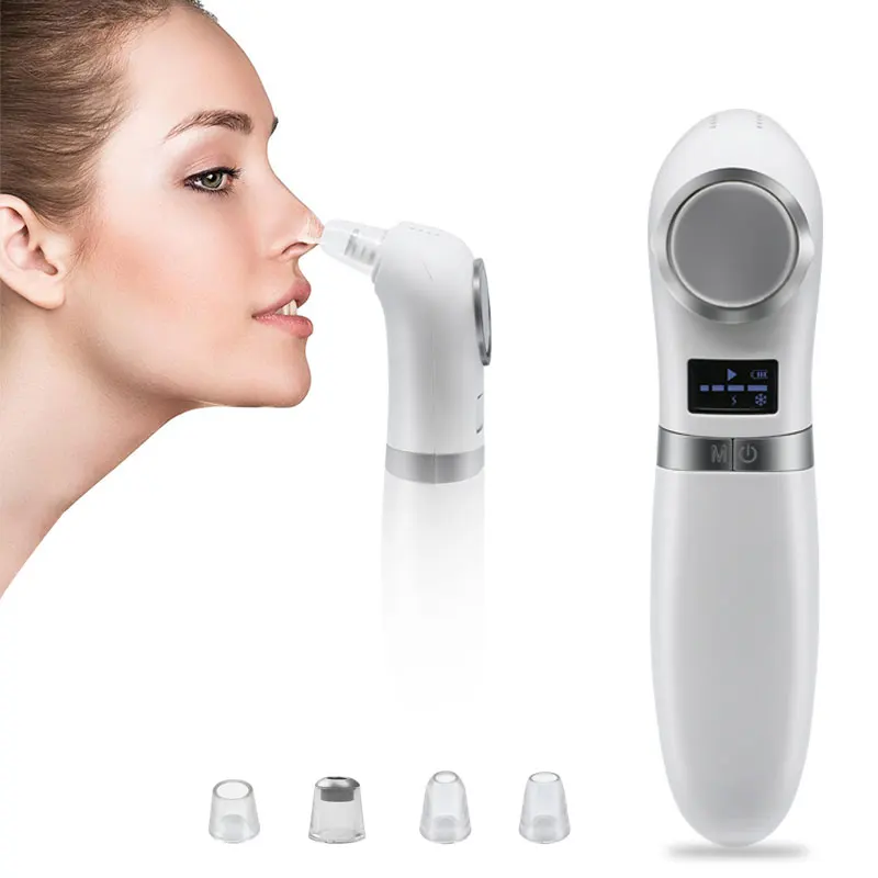 Most Popular Multi-Function 4 Suction Heads Usb Charging Kit Acne Removal Blackhead Remover