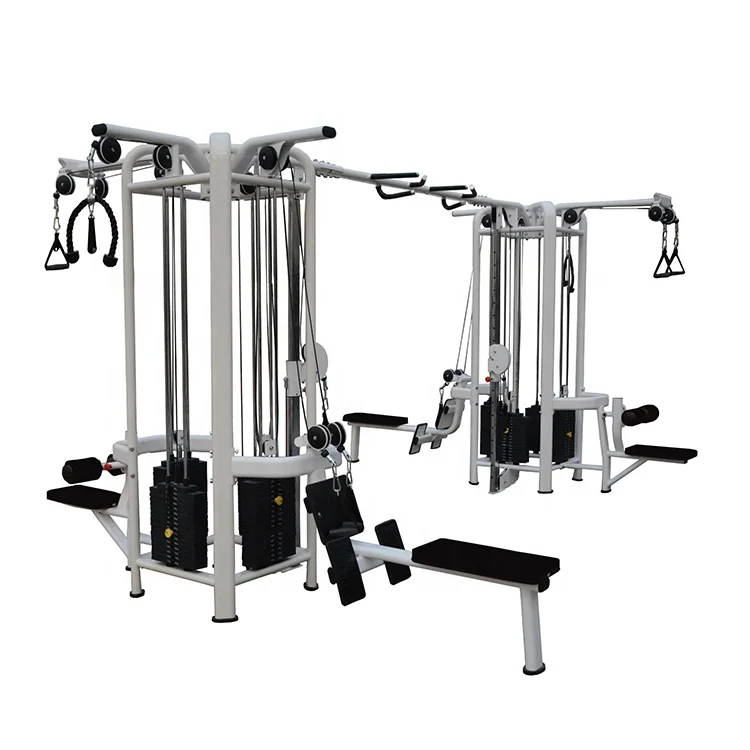 Commercial Multi Jungle 8 Station Fitness Equipment Gym Machine Body Building Indoor Exercise Machine