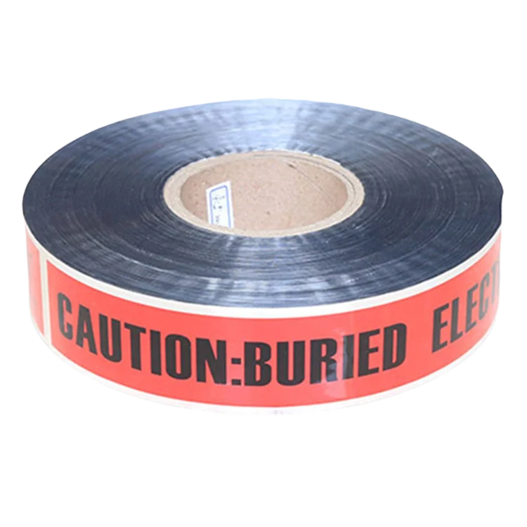 Underground detective warning tape marker tracer tape magnetic caution tape for stainless steel wire