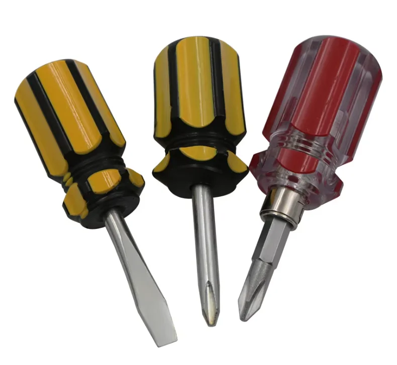 Mini Portable Radish Head Screwdriver Kit Set Precision Car Repair Tools with Transparent Plastic Handle OEM Customizable