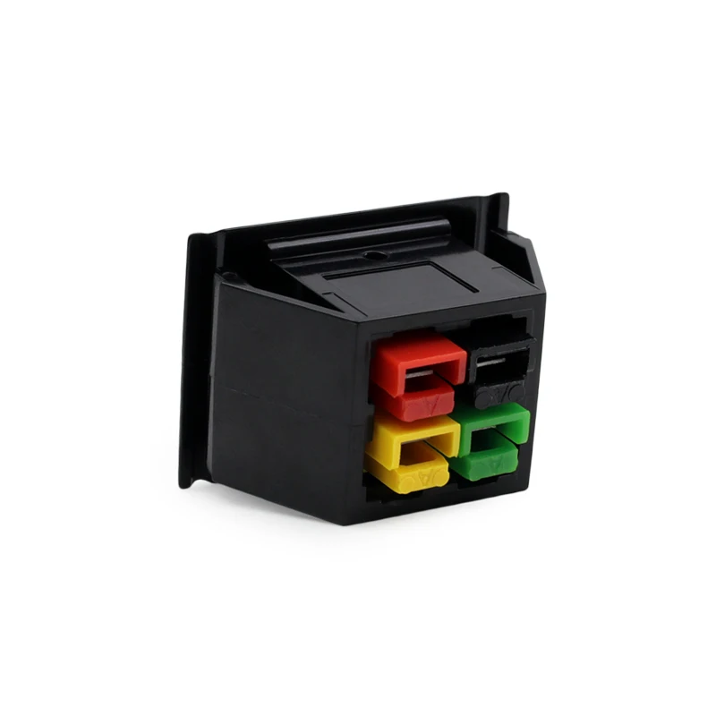 Wire Powerpole Connector Accessories 15A 30A 45A Snap-in 4-Pole Panel Receptacle Shell Single Pole Connector Accessory