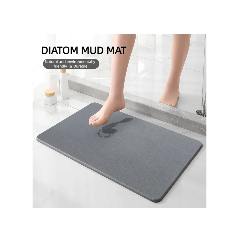 Z146 Super Absorbent Diatomaceous Stone Earth Mat Wholesale Eco Friendly diatomite stone bath mat