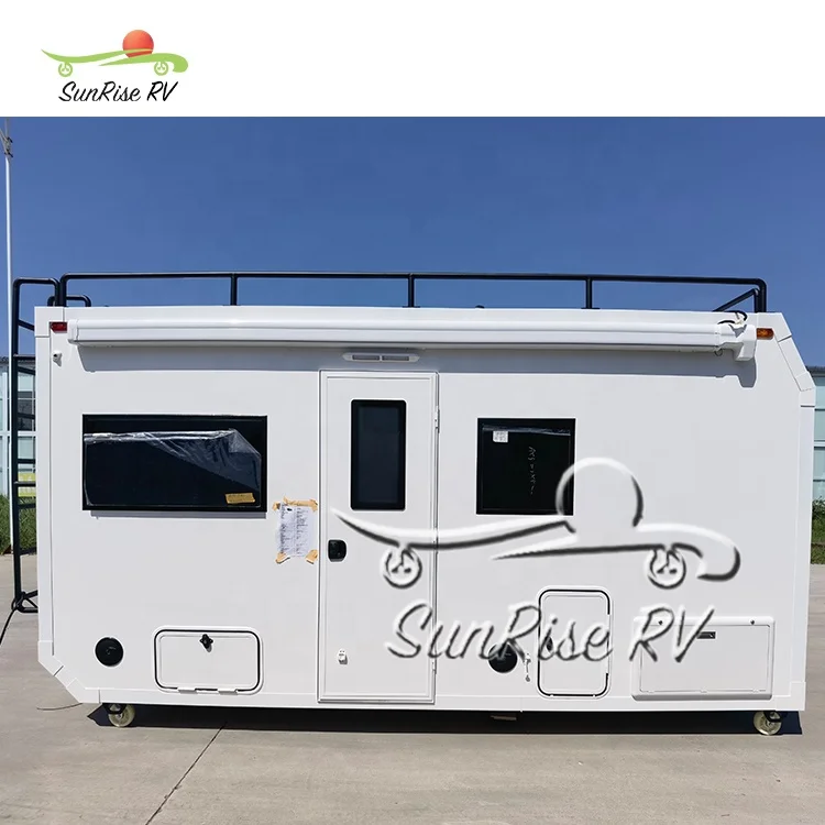 Expedition Motorhome Sleek Pickup Customized Truck 4x4 Overland Long Bed Truck Camper Mobilhome Off-Road Caravans