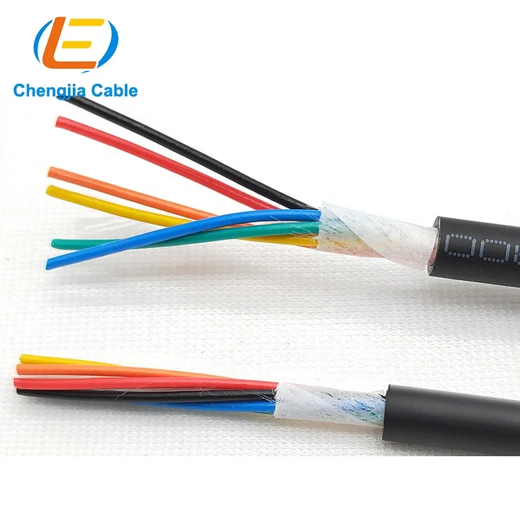 Chengjia waterproof high flexibility Cable 300/500V copper PVC 4 core 0.75mm2 robot CNC cable for mining and trailing