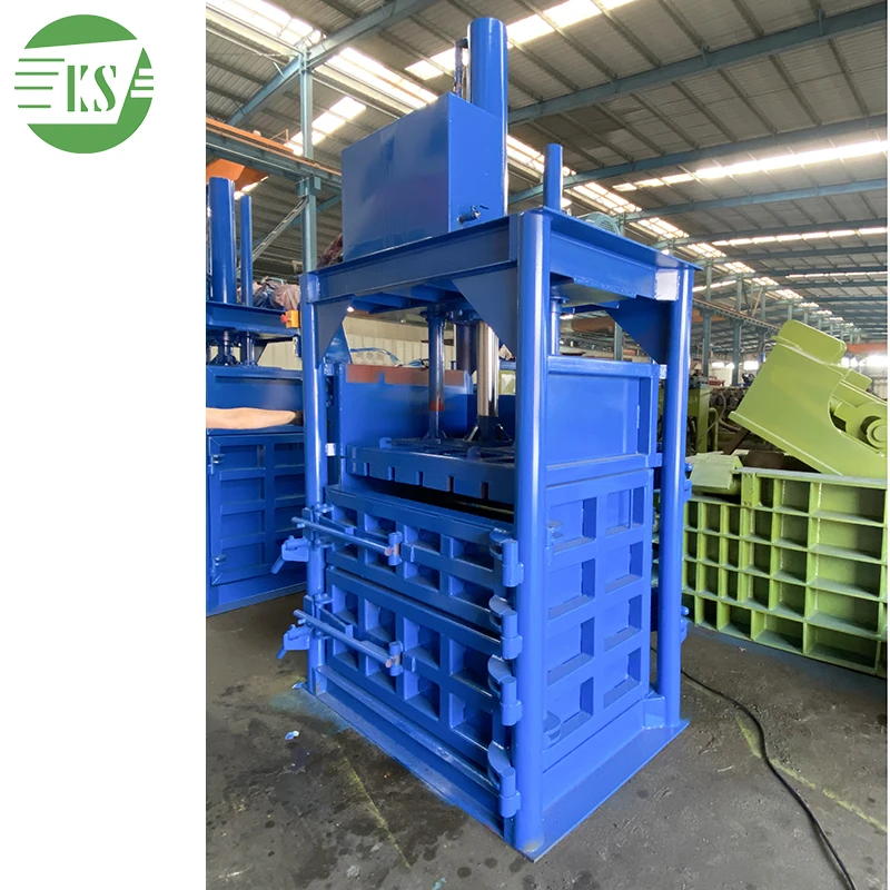 YJ-30 carton recycling used clothes baler machine compress